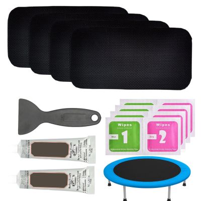GUANGLU Trampoline Patch Repair Kit 8''X 4'' Rectangular Patches | Repair Trampoline Mat Tear or in a Trampoline Mat | Trampoline Repairing Accessories