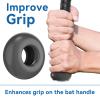 [2 Packs] Baseball Bat Grip Knob Cover Bat Knob Cover Choke Up Rings Knob Ring Cover for Youth & Adult Baseball Softball Teeball Tball Baseball Bat Accessories - Black view 4