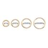DEVPSISR 15pcs Trigger Spring O Rings Round,Metal Keychain Ring Round Carabiner Clips for Keyrings Buckle, Bags,Purses (Gold, 1 inch)(Gold,1 inch) view 2