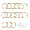 DEVPSISR 15pcs Trigger Spring O Rings Round,Metal Keychain Ring Round Carabiner Clips for Keyrings Buckle, Bags,Purses (Gold, 1 inch)(Gold,1 inch) view 3