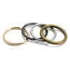 DEVPSISR 15pcs Trigger Spring O Rings Round,Metal Keychain Ring Round Carabiner Clips for Keyrings Buckle, Bags,Purses (Gold, 1 inch)(Gold,1 inch) view 4