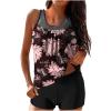 Uillui Two Piece Tankini Bathing Suits Womens Swimsuits Swim Tops with Boy Shorts Athletic Swimwear Swim Suits for Women 2024 view 1