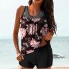Uillui Two Piece Tankini Bathing Suits Womens Swimsuits Swim Tops with Boy Shorts Athletic Swimwear Swim Suits for Women 2024 view 2