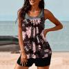 Uillui Two Piece Tankini Bathing Suits Womens Swimsuits Swim Tops with Boy Shorts Athletic Swimwear Swim Suits for Women 2024 view 4