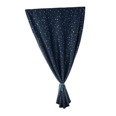 Cabilock -Out Blackout Thermal Curtains Double-Sided Adhesive Sticker Navy Blue Home Decor