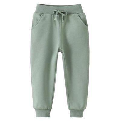 ACESTAR Toddler Boy Cartoon Pattern Cotton Sweatpants Drawstring Elastic Casual Jogger Pants with Pocket for Girl Athletic Pant for KidLight Green,7T