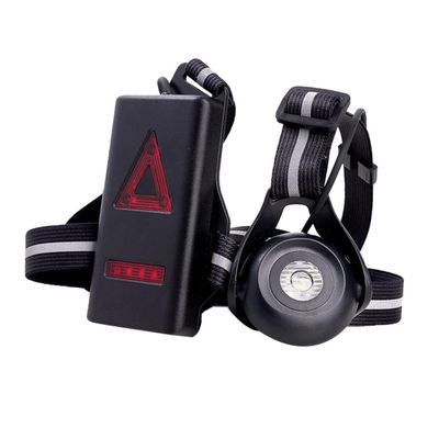 Parliky Night Running Light Chest Flashlight Rechargeable Warning Taillight for Cycling