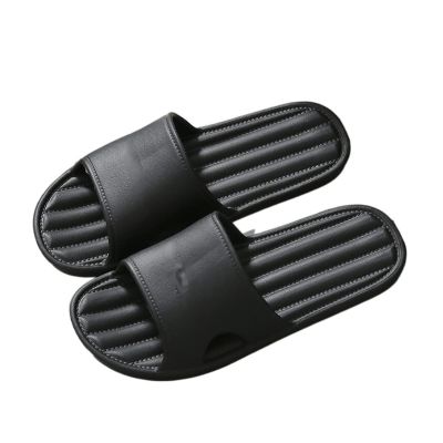 Ladies sandals and slippers Fashion Personality Slippers Female Summer Home Indoor Bathing Bathroom Soft Bottom Home Sandals Male Summer Bathroom Lightweight Shower Slippers ( Color : Black , Size : 4