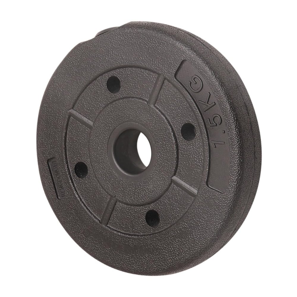Parliky 2pcs Plastic Coated Dumbbell Plates Each Weight Accessories for Home and Gym Easy to Install Compatible Standard Bars Diameter