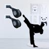 Elitix Wing Chun Dummy Cheap Kickboxing Boxing Training Stand Wall Mount, Wing Chun Portable Dummies Training Equipment for Punching Kicking, Man Pile Exercise Kung Fu Tool (Size : Double-Target) view 1