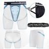COOLOMG Men Sliding Shorts with Protective Cup Baseball Football MMA Lacrosse Hockey White XXL view 4