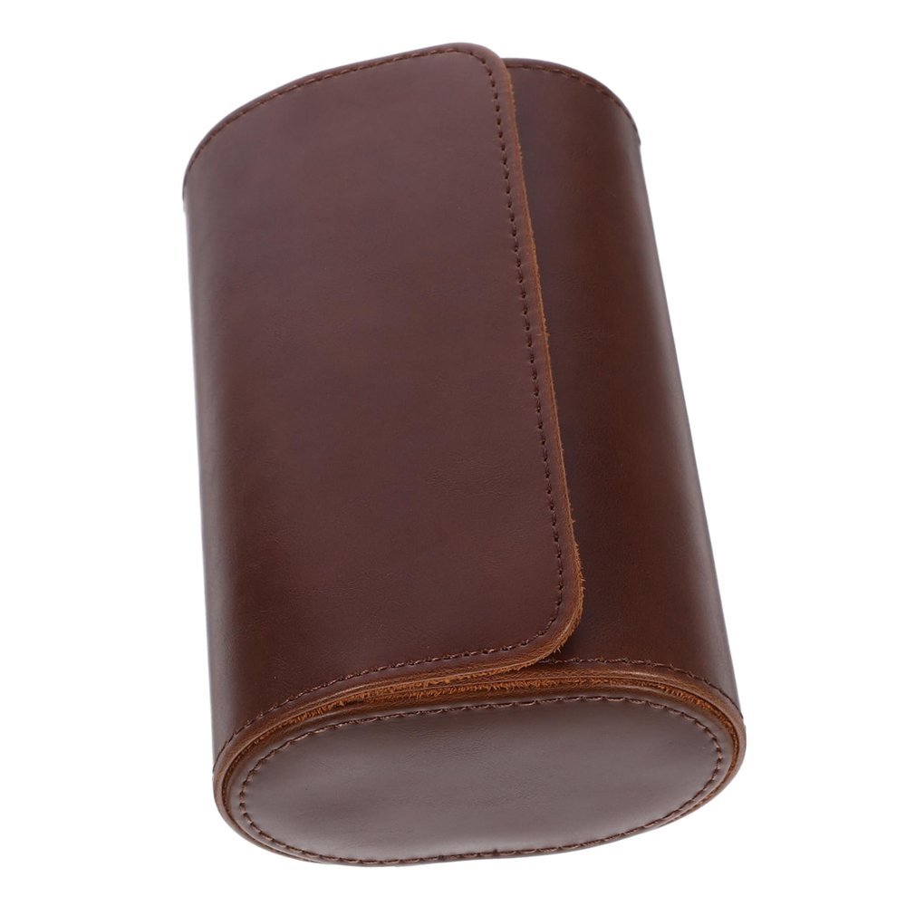 CALLARON Portable Watch Organizer Elastic Pu Leather Travel Case Slots Watch Storage Roll for Men and Women Lightweight and