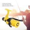 LOCADENCE Revolve Reel, Foldable One Way Lever Portable Aluminum Alloy Trough Plate Plastic Head 5.2: 1 Revolve Reel for Ice Fishing, Fishing Equipment (CTR7000) view 3
