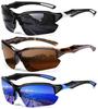 DioKiw 3PACK Sports Polarized Sunglasses for Men Cycling Running Fishing UV400 Protection Sun Glasses Lightweight Half Frame Goggles view 1