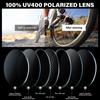 DioKiw 3PACK Sports Polarized Sunglasses for Men Cycling Running Fishing UV400 Protection Sun Glasses Lightweight Half Frame Goggles view 4