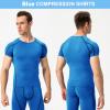 SPVISE Men's Compression Shirts, Athletic Short Sleeve Compression Tops Workout T-Shirt Cool Rash Guard Base Layer Undershirt view 3