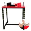 INNOLIFE Professional Arm Wrestling Battle Table, Arm Strength Training Equipment Competition Training Arm Wrestling Table for Use in Home Gym, Red view 1