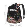 ACDRUING Mushroom Waterproof Backpack Adjustable Shoulder Straps Bag Large Capacity Casual Daypack Bookbag For Travel Work view 4
