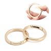 DEVPSISR 4pcs Flat Trigger Spring O Rings,Metal Keychain Ring Round Carabiner Clips for Keyrings Buckle, Bags,Purses,Purses (Gold,1 inch) view 1