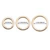DEVPSISR 4pcs Flat Trigger Spring O Rings,Metal Keychain Ring Round Carabiner Clips for Keyrings Buckle, Bags,Purses,Purses (Gold,1 inch) view 2