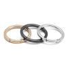 DEVPSISR 4pcs Flat Trigger Spring O Rings,Metal Keychain Ring Round Carabiner Clips for Keyrings Buckle, Bags,Purses,Purses (Gold,1 inch) view 4