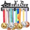 SUPERDANT Medal Hanger Cheer Leader Hanging Medal Hooks Sports Medal Holder Iron Wall Mounted Bars Home Decor Awards Display Decoration for Bedroom Living Room Gift for Athletes 40x15cm view 1