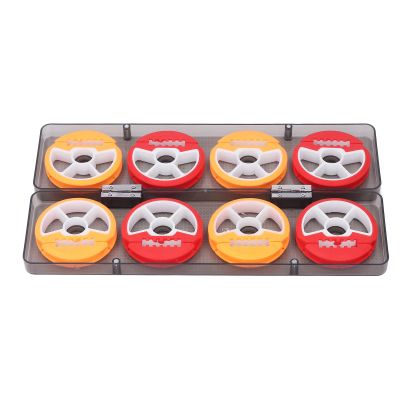 Locadence 8Pcs Fishing Line Spool Box, ABS Shell Sponge Lining Large Capacity Strong Durable Potable Colorful 8 Spool Fishing Line Storage Box for Fishing Supplies