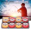Locadence 8Pcs Fishing Line Spool Box, ABS Shell Sponge Lining Large Capacity Strong Durable Potable Colorful 8 Spool Fishing Line Storage Box for Fishing Supplies view 2
