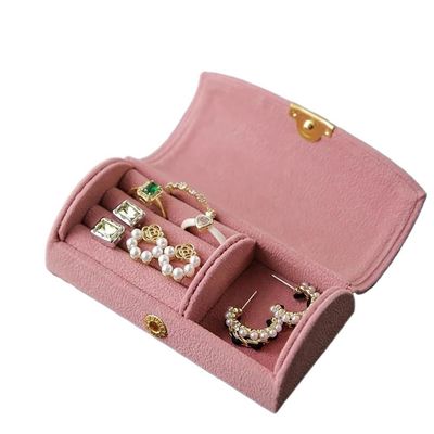WAOCEO Jewelery Box Jewelry Box for Women Travel,Necklace Ring Earrings Storage Arched Jewelry Organizer Case Jewellry Organizer Case (Color : 03)