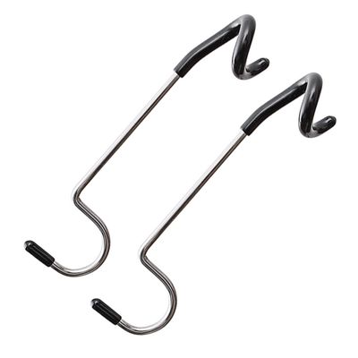 WHAMVOX 2pcs Camping Light Hooks Stainless Steel Tent Lamp Hangers Easy to Install Versatile Outdoor Gadget for Camping Hiking Garden Use Black