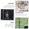 WHAMVOX 2pcs Camping Light Hooks Stainless Steel Tent Lamp Hangers Easy to Install Versatile Outdoor Gadget for Camping Hiking Garden Use Black view 3
