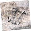 WHAMVOX 2pcs Camping Light Hooks Stainless Steel Tent Lamp Hangers Easy to Install Versatile Outdoor Gadget for Camping Hiking Garden Use Black view 4