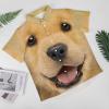 Golden Retriever Dog Face Men's Hawaii Button Down Shirt Short Sleeve Casual Shirts Beach Summer Tops with Pocket view 4
