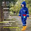 Fewlby Toddler Rain Suit Boys Girls One Piece Raincoat Cartoon Waterproof Coverall Kids Rainwear L Size 5-7 Years view 4