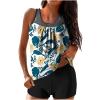Uillui Two Piece Tankini Bathing Suits Womens Swimsuits Swim Tops with Boy Shorts Athletic Swimwear Swim Suits for Women 2024 view 1