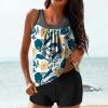 Uillui Two Piece Tankini Bathing Suits Womens Swimsuits Swim Tops with Boy Shorts Athletic Swimwear Swim Suits for Women 2024 view 2