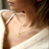 925 Sterling Silver Necklace for Women,1.5mm Thin Cable Chain Necklace for Women,22 Inch Gold Chain with 2" Extension Chains view 4