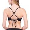G-III Sports Women's Black Miami Dolphins Hall of Fame Bikini Top view 2