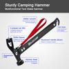 8 Pack Tent Stakes and Hammer with Canvas Storage Bag, Heavy Duty Camping Stakes for Outdoor Tent & tarp-Essential Accessories, Carbon Steel Aluminum Camping Hammer for Hiking Kit view 3