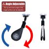 Elitix Wing Chun Dummy Kids Adult Taekwondo Kick Pad/Martial Arts Equipment, Wing Chun Kung Fu Practice Dummy Wall Mount, Boxing Thai Kick Exercise Pads, Free Combination (Size : Three-Target) view 3