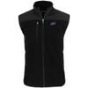 Cutter & Buck Men's Black Buffalo Bills Primary Mark Big & Tall Cascade Eco Sherpa Fleece Full-Zip Vest view 2
