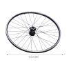 29 Inch Mountain Bike Wheelset, Aluminum Alloy Rim Disc Brake Mountain Bike Wheelset, Quick Release Front Rear Wheels Bike Wheels,Double Six-Hole Disc for 7, 8, 9, 10, 11, and 12s Cassettes (Black) view 2