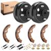 10L0L Golf Cart Brake Drums Kit with Brake Shoes & Spring fit for Golf Cart EZGO TXT 1996-up, Replacement Brake Parts 19186G1P, 70794G01, 70795G01, 27944G01, Not Fit Gas Models view 1