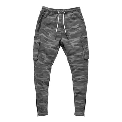 JEsilunmaMY Drawstring Joggers Pants for Men Multi Pockets Workout Running Gym Track Pants Slim Fit Casual Tapered Sweatpants (Camo,XX-Large)