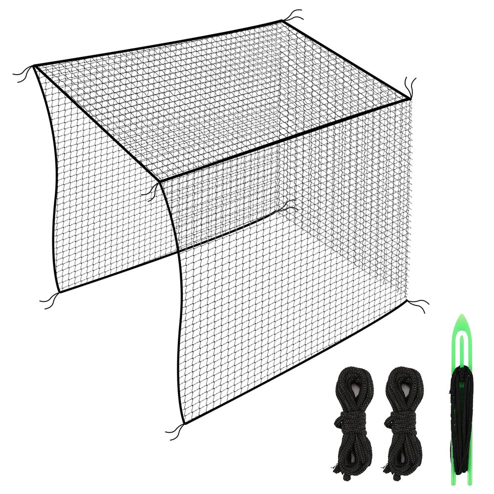 amazgolf 10x10x10ft Baseball Batting Cage Net Only, Baseball Nets for Batting with Installation Tool and Rope, Baseball Batting Cages for Backyard, Heavy Duty Hitting Net for Baseball, Softball