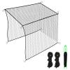 amazgolf 10x10x10ft Baseball Batting Cage Net Only, Baseball Nets for Batting with Installation Tool and Rope, Baseball Batting Cages for Backyard, Heavy Duty Hitting Net for Baseball, Softball view 1