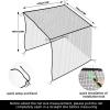 amazgolf 10x10x10ft Baseball Batting Cage Net Only, Baseball Nets for Batting with Installation Tool and Rope, Baseball Batting Cages for Backyard, Heavy Duty Hitting Net for Baseball, Softball view 4