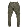 JEsilunmaMY Drawstring Joggers Pants for Men Multi Pockets Workout Running Gym Track Pants Slim Fit Casual Tapered Sweatpants (Army Green,Medium) view 1