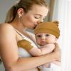 ZURLEFY Scratch Baby Hand Mittens for Newborn Boys, Cute Baby Bear Ear Hats and Baby Mittens 0-6 Months(31-07-6p4) view 4