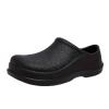 Hhhchpm Men's Solid Colour Slip On Waterproof & Oil Proof Chef Shoes, Comfy Non Slip Casual Durable EVA Kitchen Shoes for Men's Indoor Outdoor Activities (7.5,Black) view 1